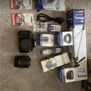 Canon Black Digital Camera Set with Accessories